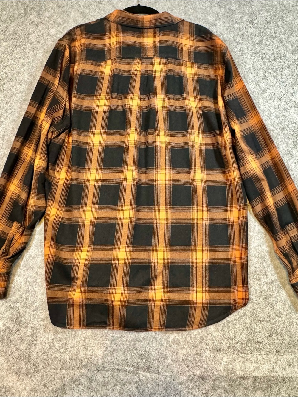 Vans Monterey III Plaid Flannel Shirt Black Orange Men’s XL - Picture 5 of 14